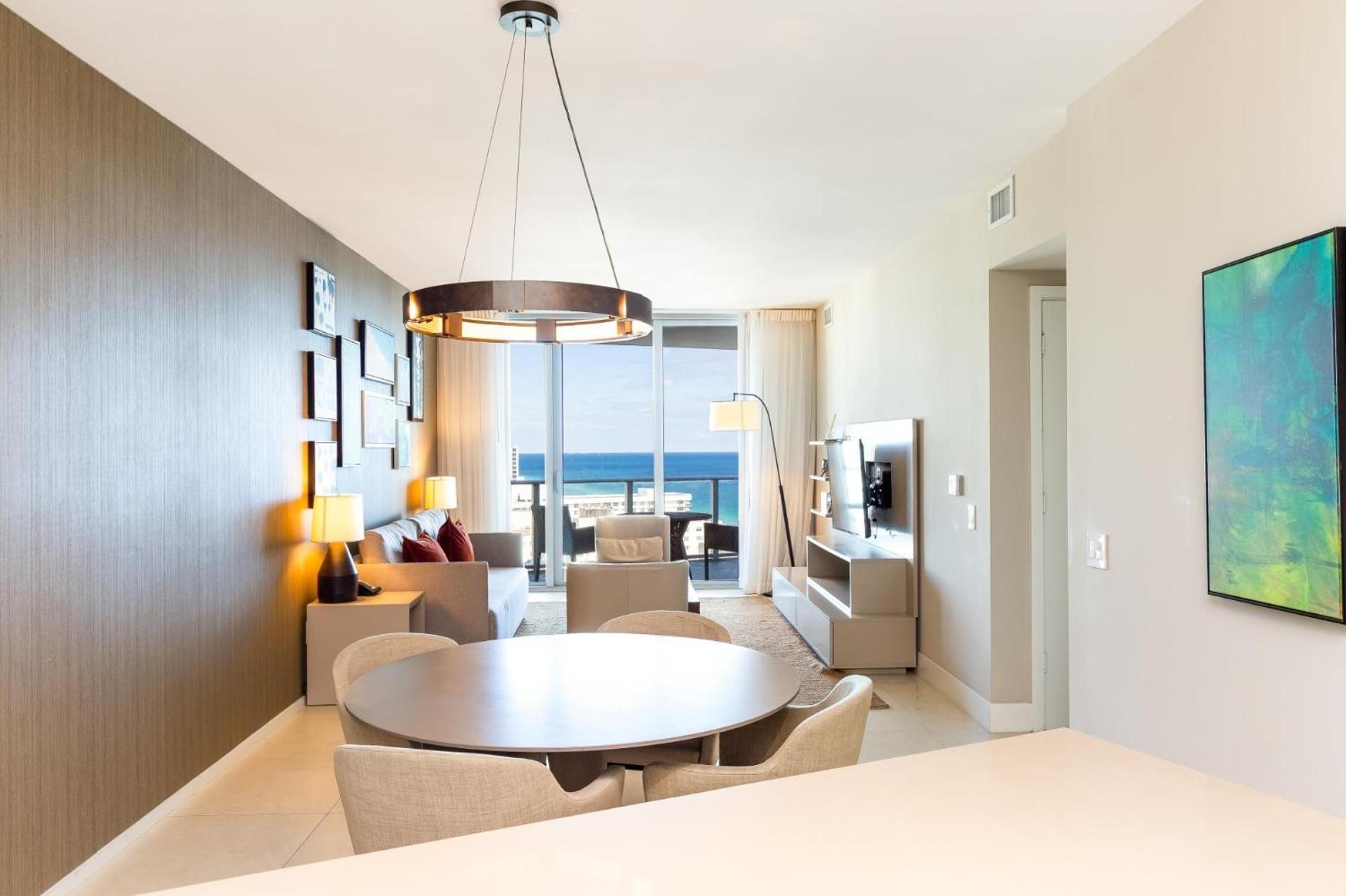 Ocean View 1 Bed On The Beach 19Th Floor Hollywood Hallandale Beach Esterno foto