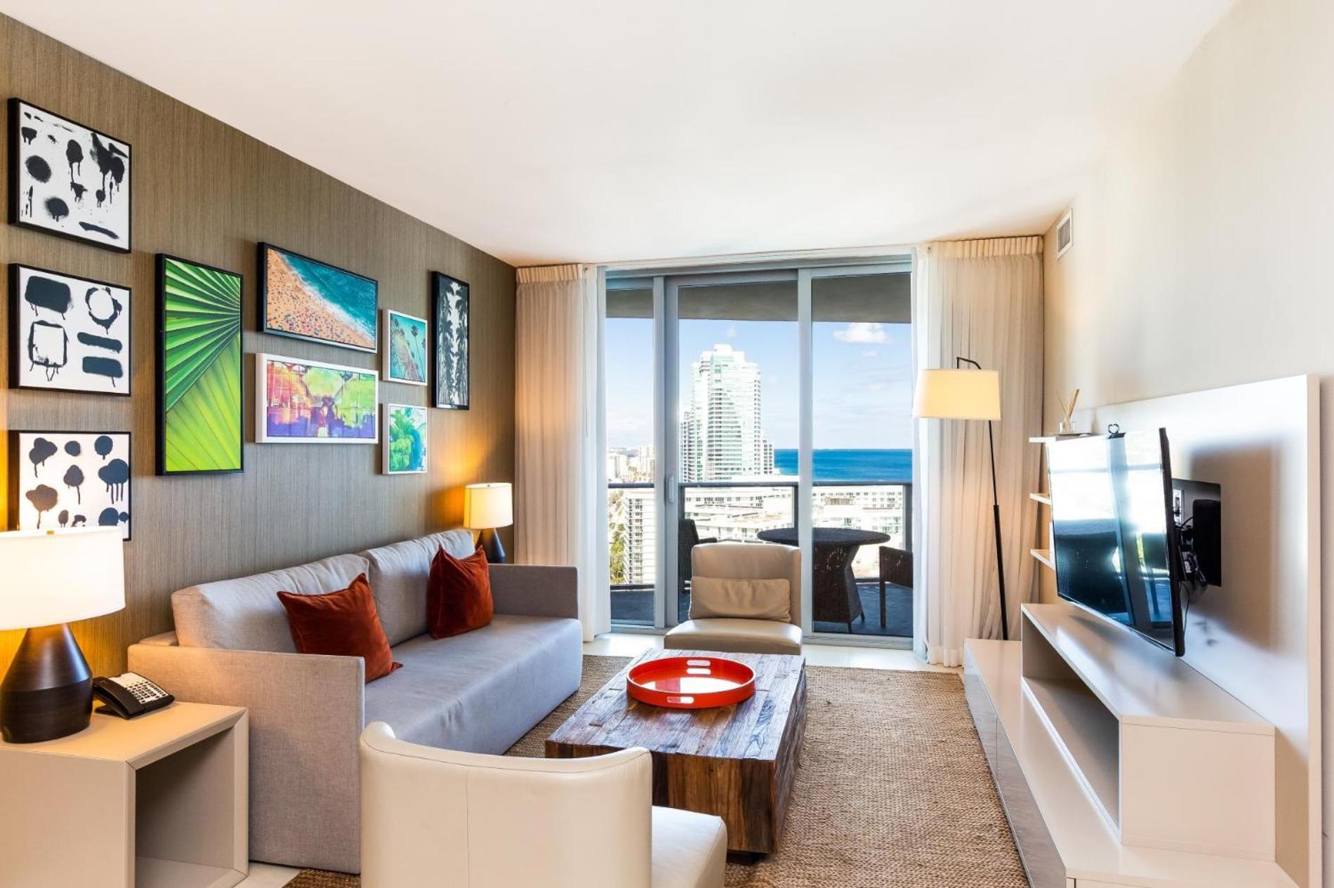 Ocean View 1 Bed On The Beach 19Th Floor Hollywood Hallandale Beach Esterno foto