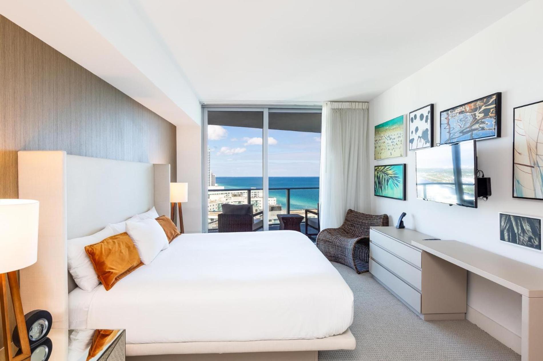 Ocean View 1 Bed On The Beach 19Th Floor Hollywood Hallandale Beach Esterno foto